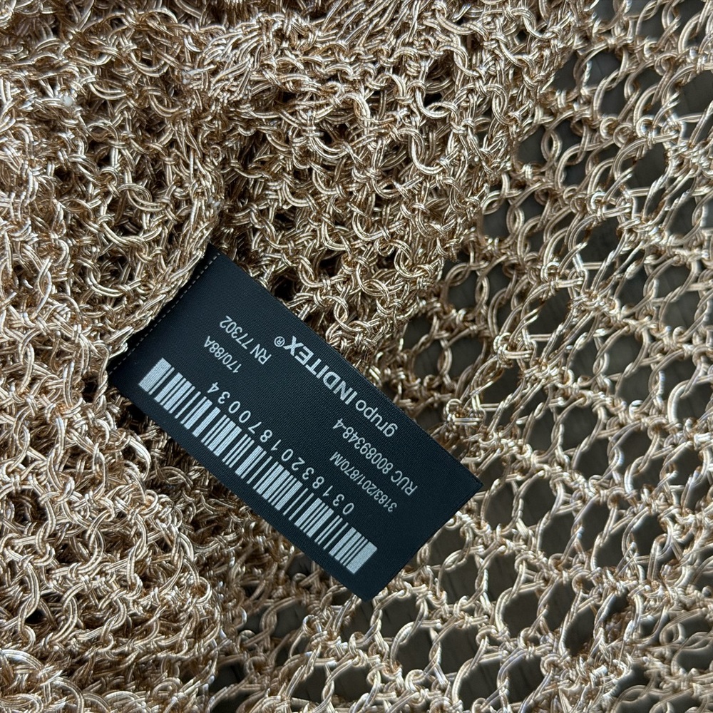 Zara Metallic Knit Dress gold - Picture 6 of 9